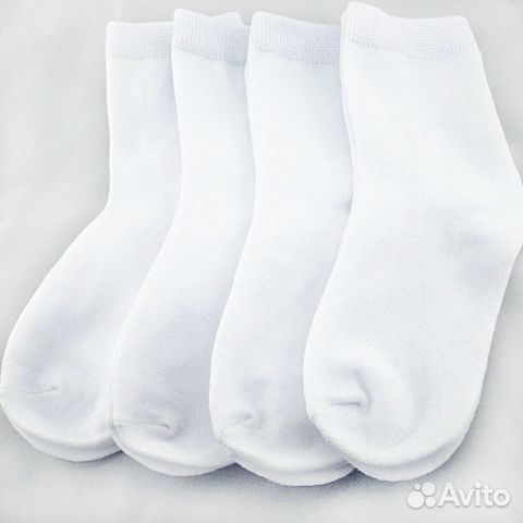 Носки под сублимацию белые