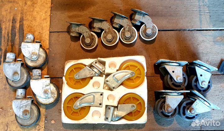 Колеса для стеллажей, шкафов, тележек и т.д