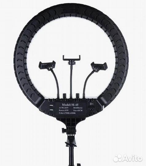Кольцевая лампа 45см RL-18 + Усиленный штатив