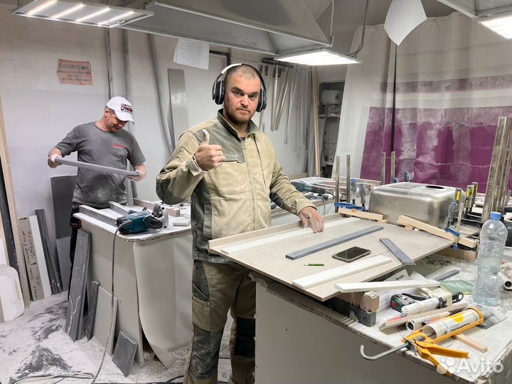 Столешница из акрилового/искуственного камня