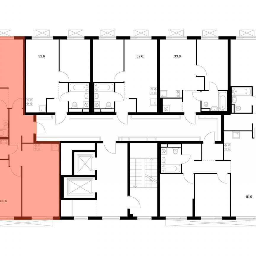 2-к. квартира, 65,6 м², 10/11 эт.