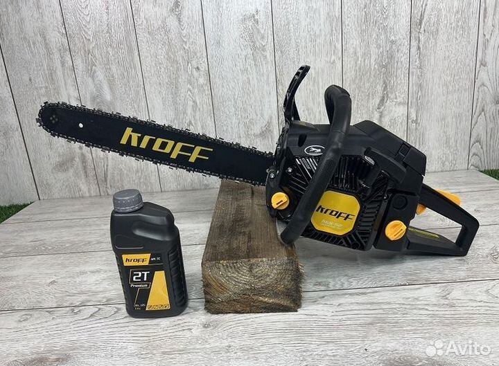 Бензопила цепная kroff 52