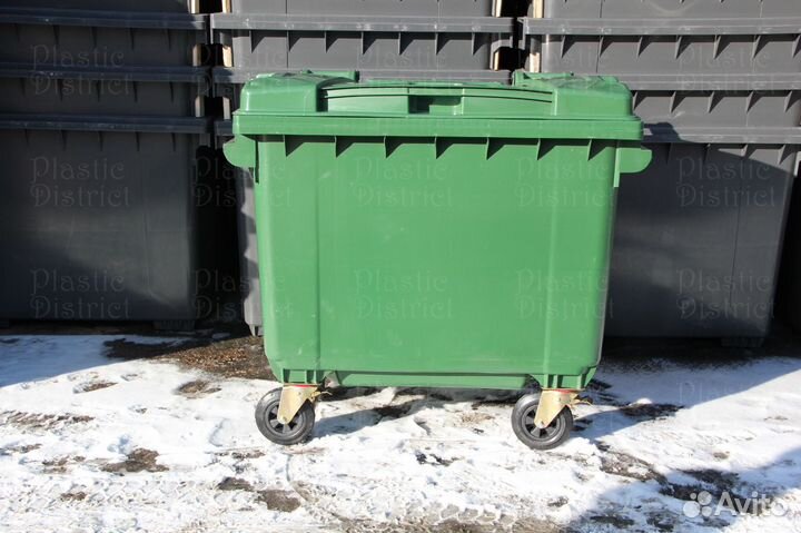 Пластиковый евроконтейнер 660л Ч7083