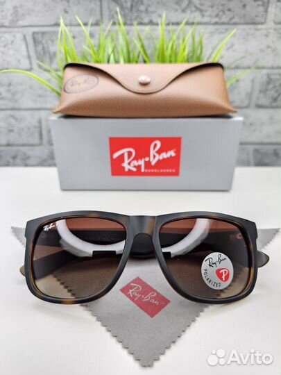 Очки Ray Ban Justin 4165 701/13 Leopard Коричневые