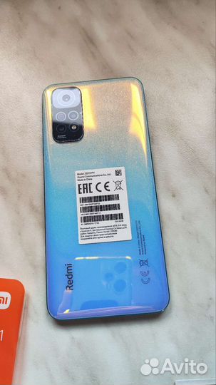 Xiaomi Redmi Note 11 NFC 4/64 гб, голубой