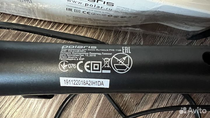 Электрощипцы (плойка) polaris