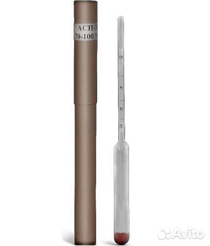 Спиртометр асп-3 (70-100) высокоточный (Ареометр)