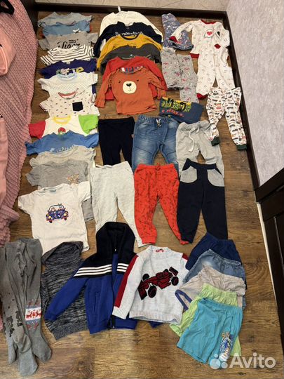 Огромный пакет вещей на мальчика 92-104