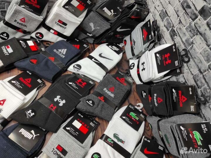 Носки Nike Adidas Puma Reebok Jordan Tommy Lacoste