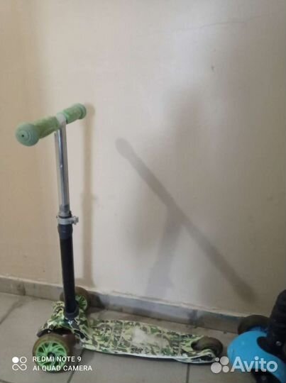 Scooter Самокат детский 3 колесный со св. колесами