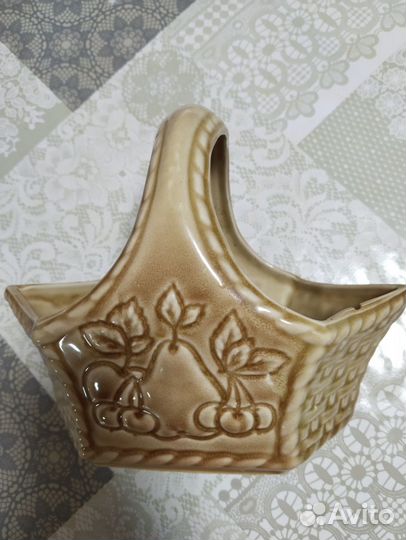 Фруктовница СССР. Корзинка для конфет и фруктов