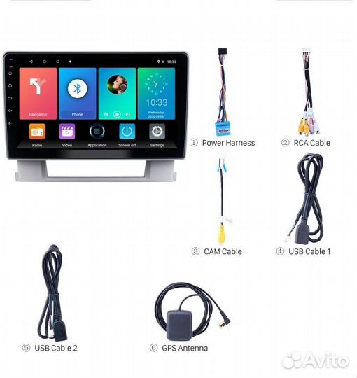 Андроид магнитола Opel Astra J Ts7 1/16 Gb