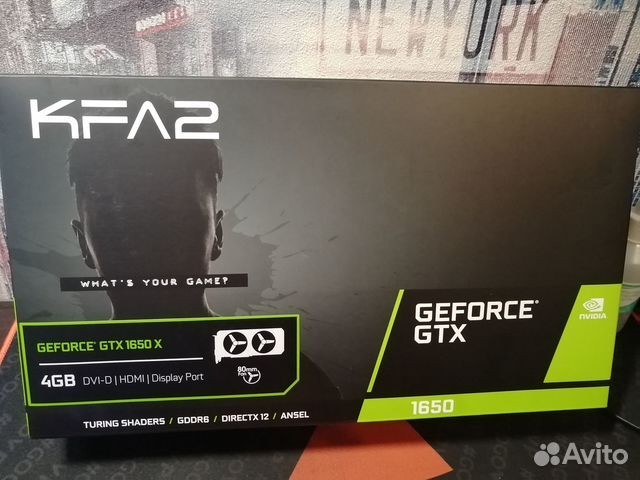 Видеокарта KFA2 GeForce GTX 1650 X Black купить в Костроме ...