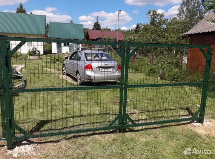 Установка забора из 3D панели