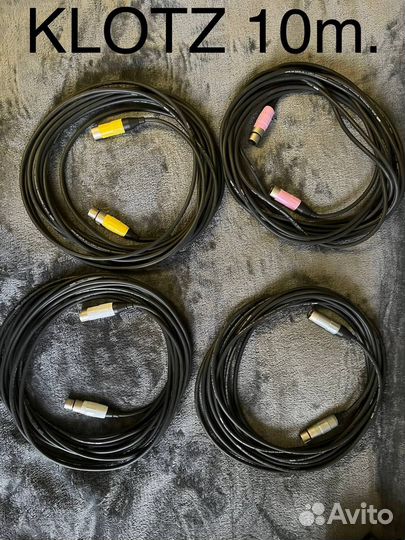 Кабели XLR TRS 11 штук