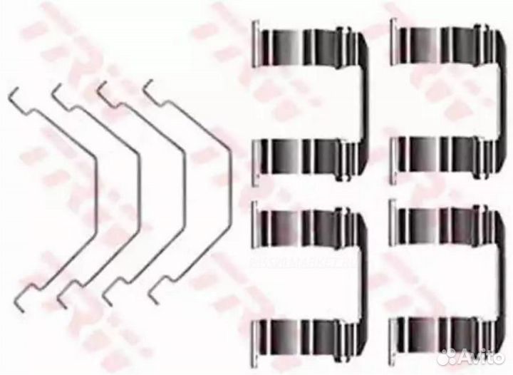 TRW PFK331 Комплект монтажный дискового тормоза пе