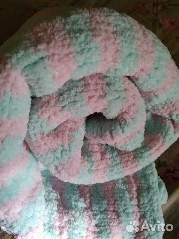 Вязаный плед для малыша