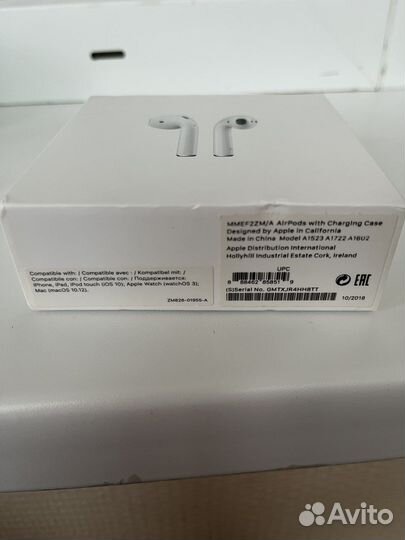 Наушники apple airpods 2