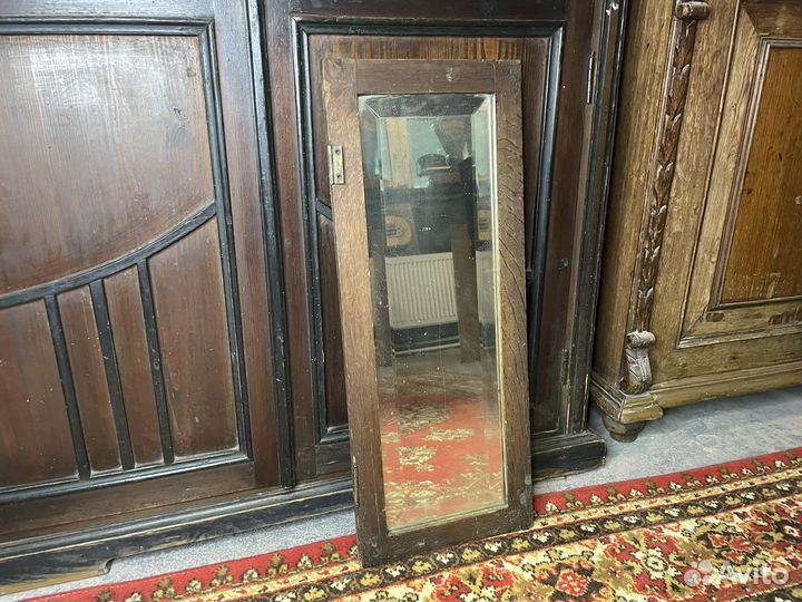 Дверца старинная от буфета с зеркалом
