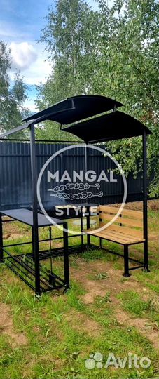 Мангал с крышей