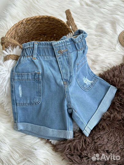 Джинсовые шорты zara новые