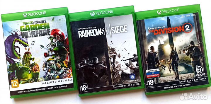 Rainbow Six/ Plants vs Zombies Xbox One