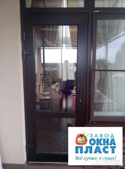 Двери пвх темный дуб 900*1800