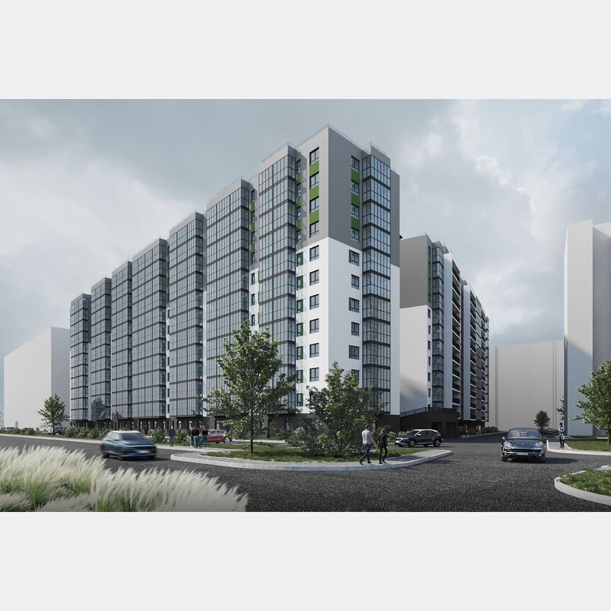 2-к. квартира, 53 м², 10/12 эт.