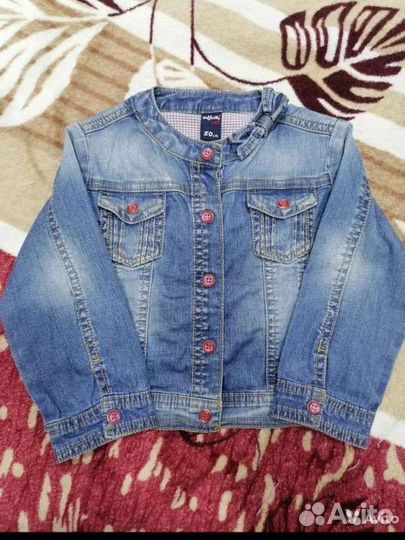 Джинсовая куртка детская 80