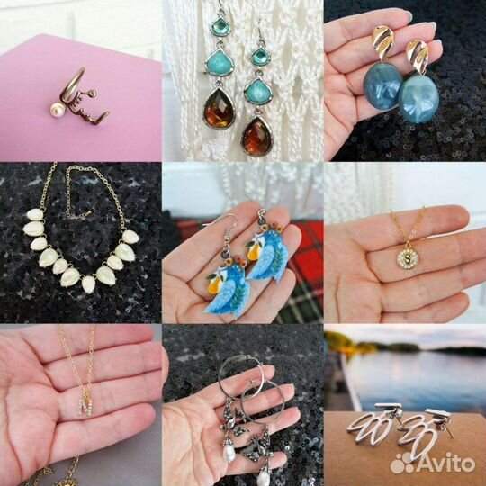 Серьги ожерелье
