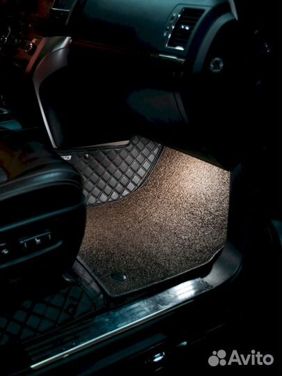 3D коврики из экокожи Alphard