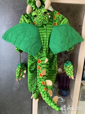 Новогодний костюм для мальчика дракон 80 86