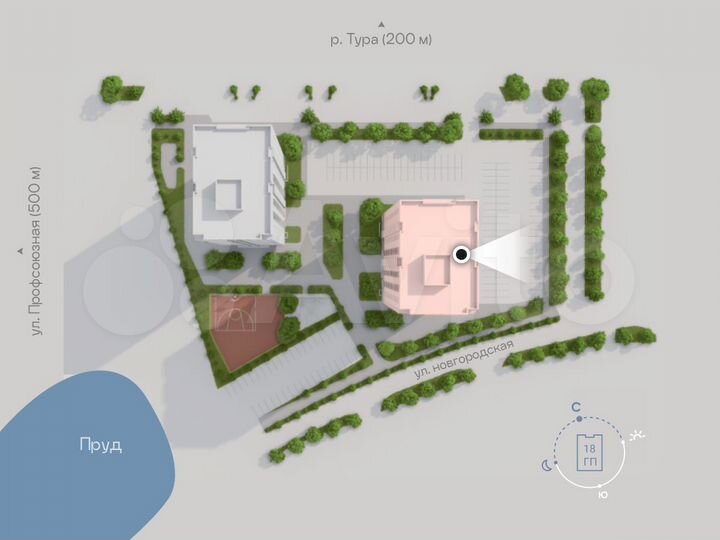 Квартира-студия, 21,8 м², 7/23 эт.