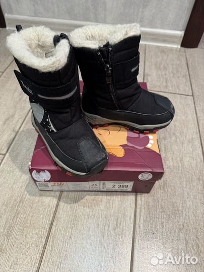 Сапоги дутики зимние детские 25
