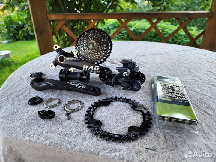 Трансмиссия с переключателем и шатунами 10 ск