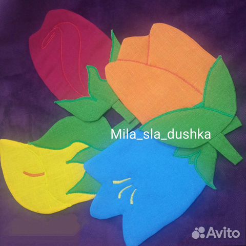 Набор кухонных прихваток букет