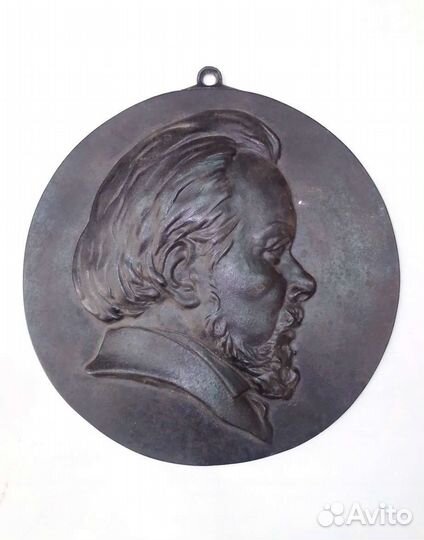 Плакетка,чугун.(Крылов).Касли 1958г