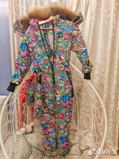 Зимний комбинезон для девочки 140 thomas