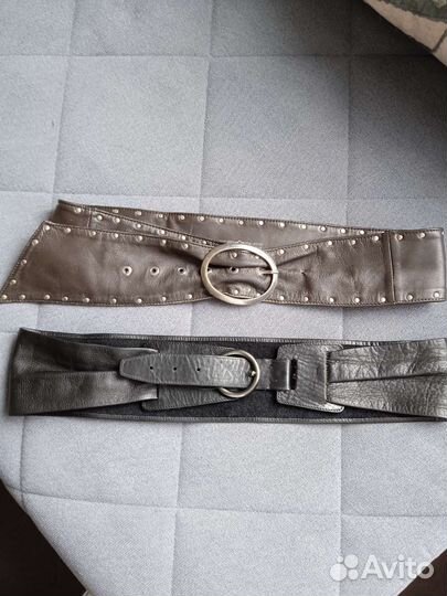 Ремни женские, широкие, кожа, Германия