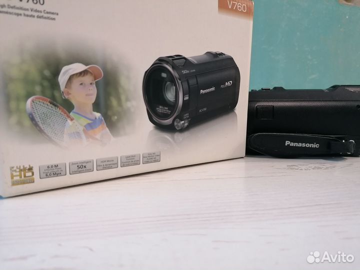 Видеокамера Panasonic V760 черный+комплект