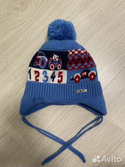 Шапка зимняя для мальчика до года