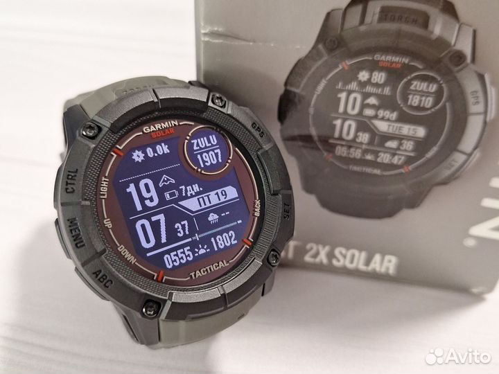 Часы Garmin Instinct 2X Solar Tactical Black