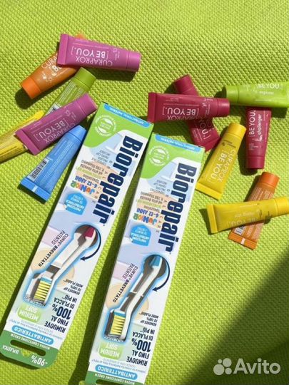Детская зубная щетка и паста biorepair curaprox