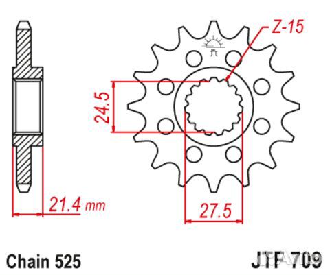 Звезда ведущая JTF709 16