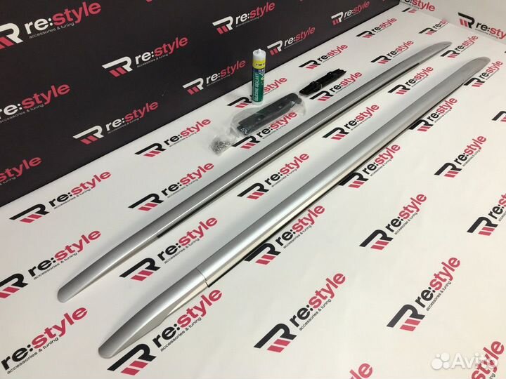 Рейлинги Toyota Fortuner 16-22г Серебро