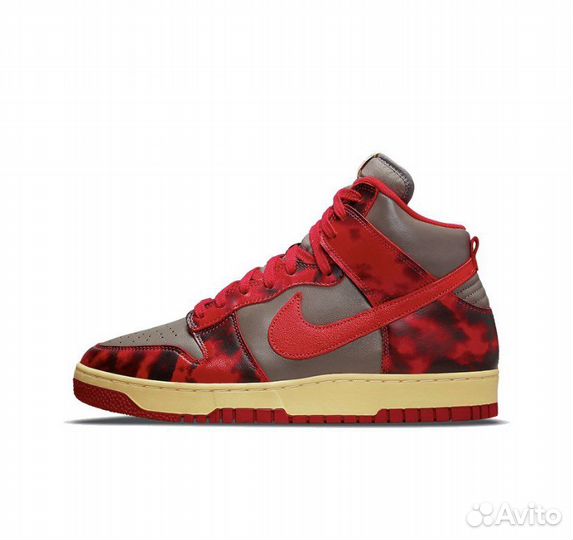 Nike Dunk High 1985 SP Red Camo Acid Wash оригинал