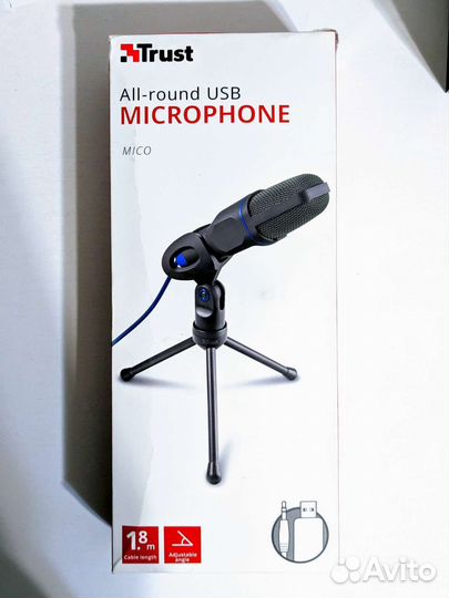 Микрофон Trust Mico GXT212 USB/3,5мм