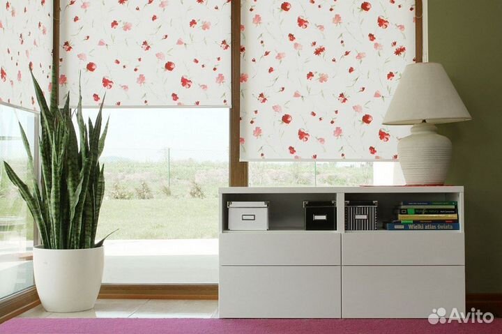 Рулонные шторы блэкаут UNI mini зебра