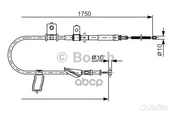 1 987 482 351 Трос ручного тормоза subaru legac