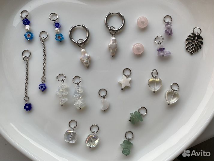 Серьги трансформер и набор подвесок